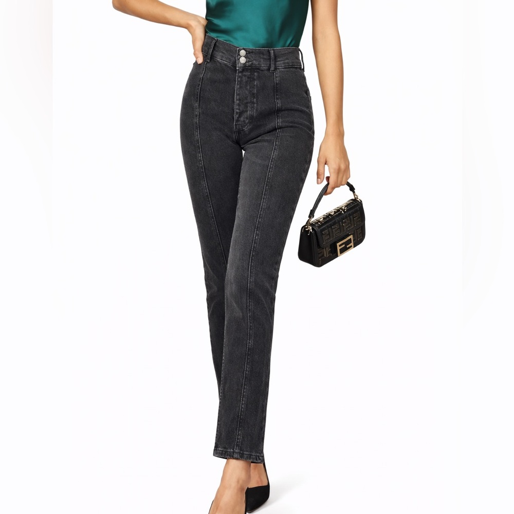 Reformation Charlie High Rise Seamed Straight Leg Jean size 23